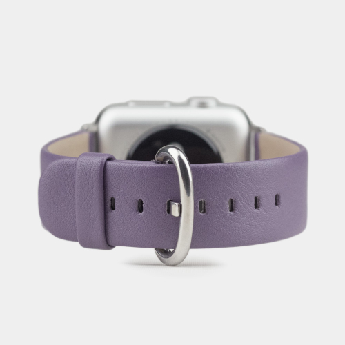 Ремешок для Apple Watch 44/45/46 mm из кожи теленка, фиолетового цвета