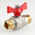 Кран шаровой бабочка 3/4" нар.-нар