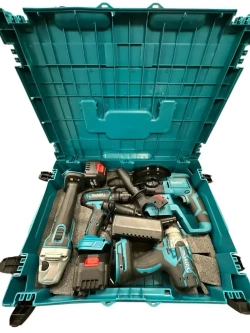 Набор 4в1. Шуруповерт, Перфоратор, Болгарка, Гайковерт. 6 Ah 2 акб, ЗУ и кейс в комплекте.