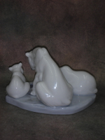 Статуэтка. Фарфор. Медведица с медвежатами. Lladro. Испания