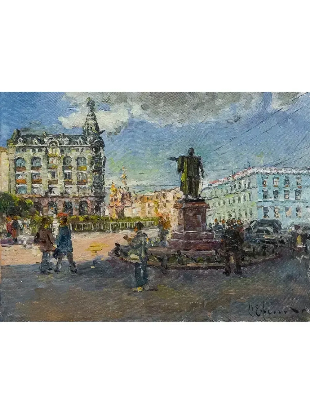 Картина маслом Вид на Невский Ефименко