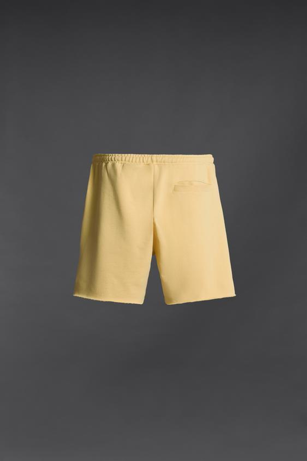 ZARA КОРОТКИЕ ШОРТЫ-ДЖОГГЕРЫ С ВЫШИВКОЙ, ЖЕЛТЫЙ