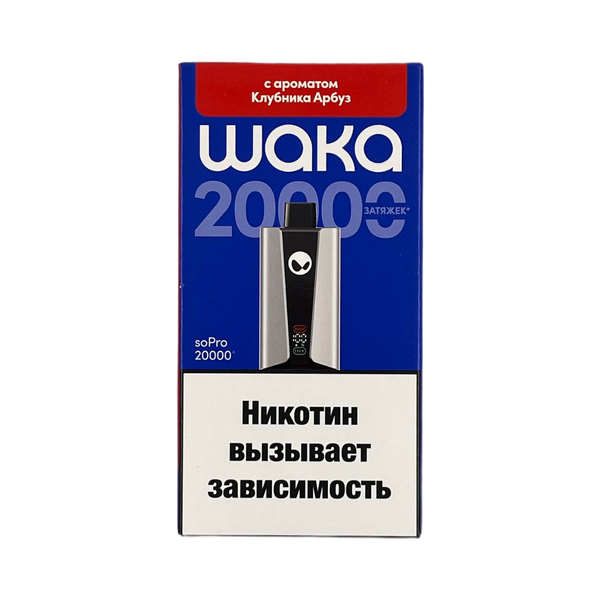 Купить Одноразовый Pod WAKA soPro - Клубника Арбуз (20000 затяжек)