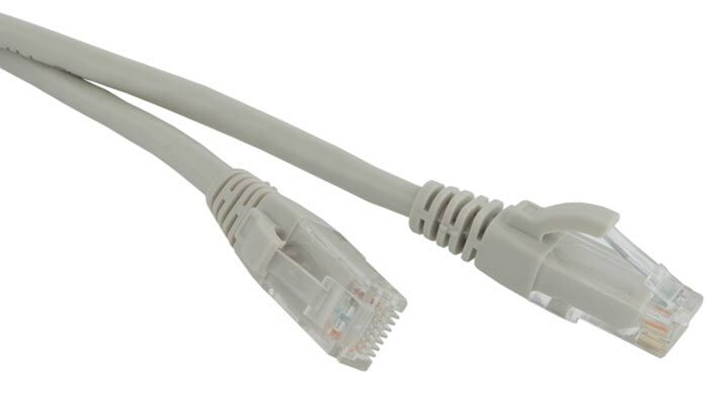 Кабель патч-корд  Hyperline PC-LPM-UTP-RJ45-RJ45-C6a-3M-LSZH-GY