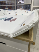 Пеленальный матрасик №2 MOW baby "Forest" (80х71)