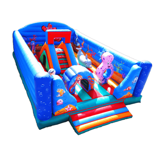 Коммерческий надувной батут "Морские обитатели"