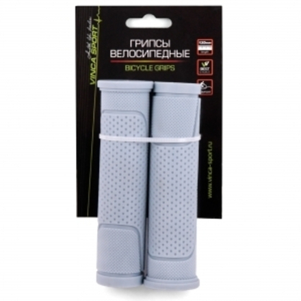 Грипсы резиновые серые, длина 125 мм, инд. упак.Vinca Sport H-G 63 grey