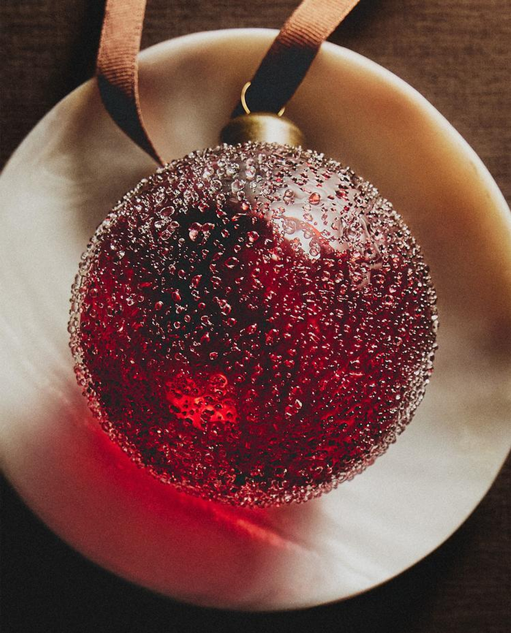 ZARA HOME УКРАШЕНИЕ ДЛЯ ЕЛКИ ИЗ БОРОСИЛИКАТНОГО СТЕКЛА, КРАСНЫЙ