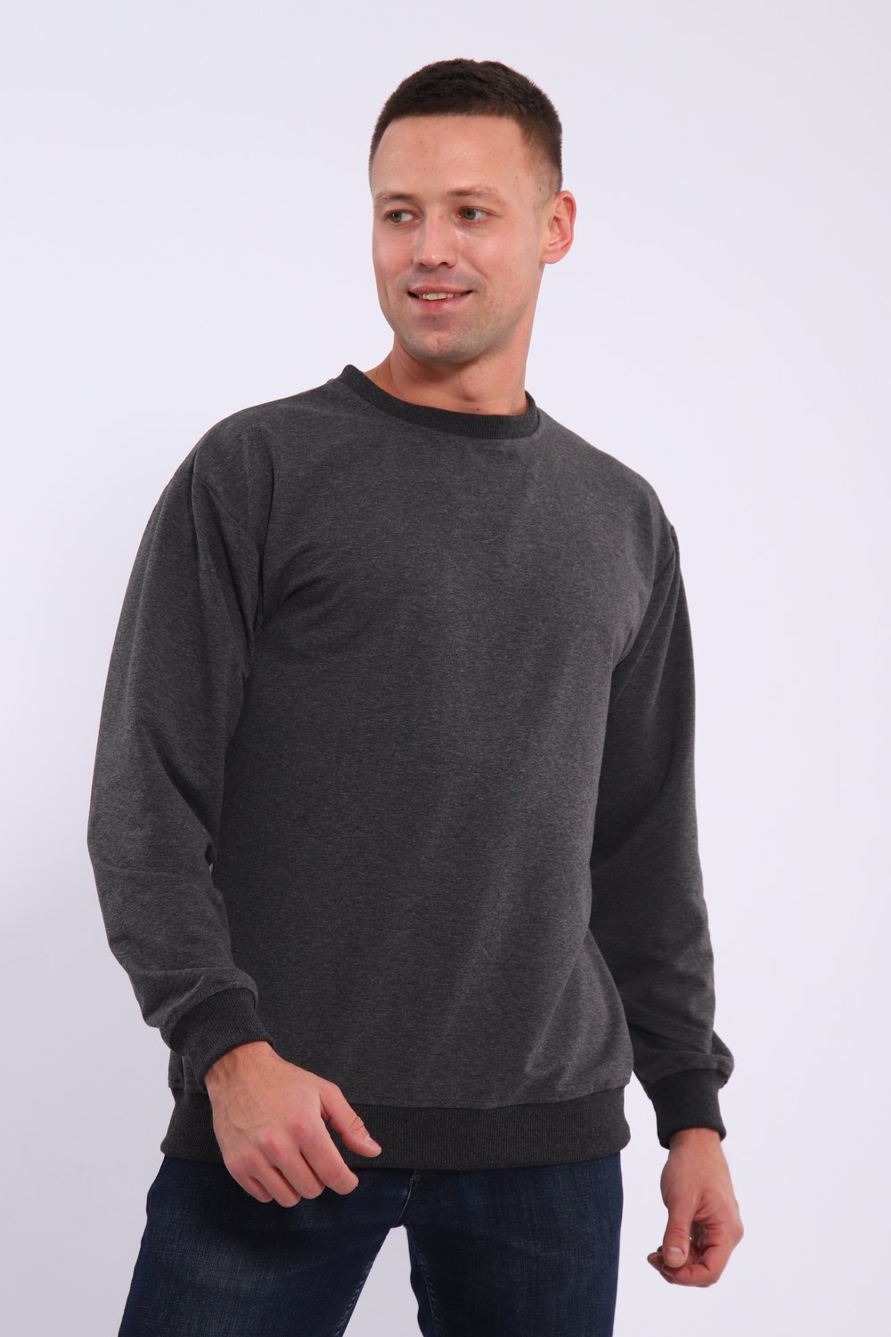 Лонгслив мужской футер двухнитка, Арт. 810