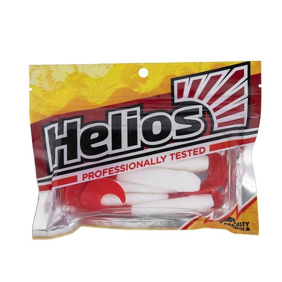 Твистер Helios Long Hybrid 3,55"/9,0 см White RT 7шт. (HS-15/1-003)