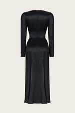 Платье из вискозы с ручной авторской вышивкой