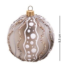 Элита НФШ-1559 Ел.украшение Шар «Новогодний серпантин» 85 мм