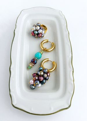 Подвеска Гроздь из жемчуга multi