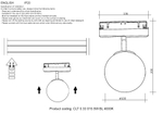 Магнитный трековый светильник Crystal Lux CLT 0.33 015 5W BL 4000K