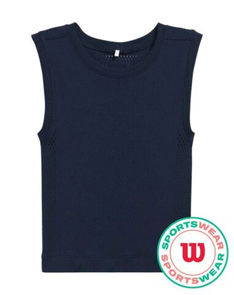 Женский топ теннисный Wilson Pro Seamless Tennis - небесный