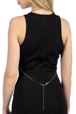 Серебристое украшение на тело BIJOUX DE CORPS JADE ARGENT (Размер: S-M-L) (Цвет: серебристый)