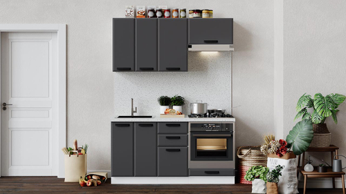 Кухонный гарнитур «Тиана» длиной 160 см со шкафом НБ