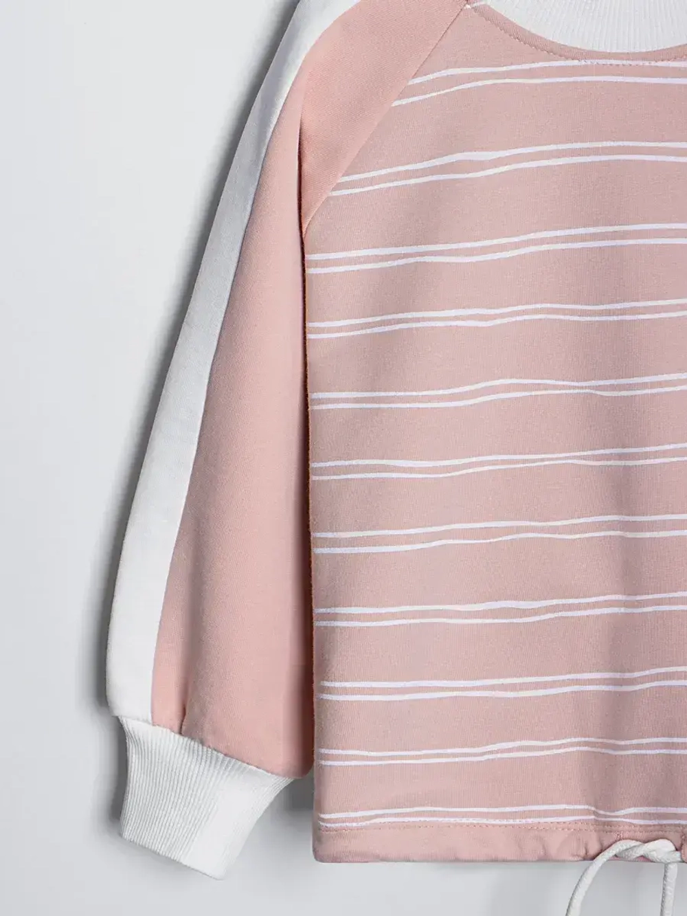 Розовый свитшот для девочки в школу