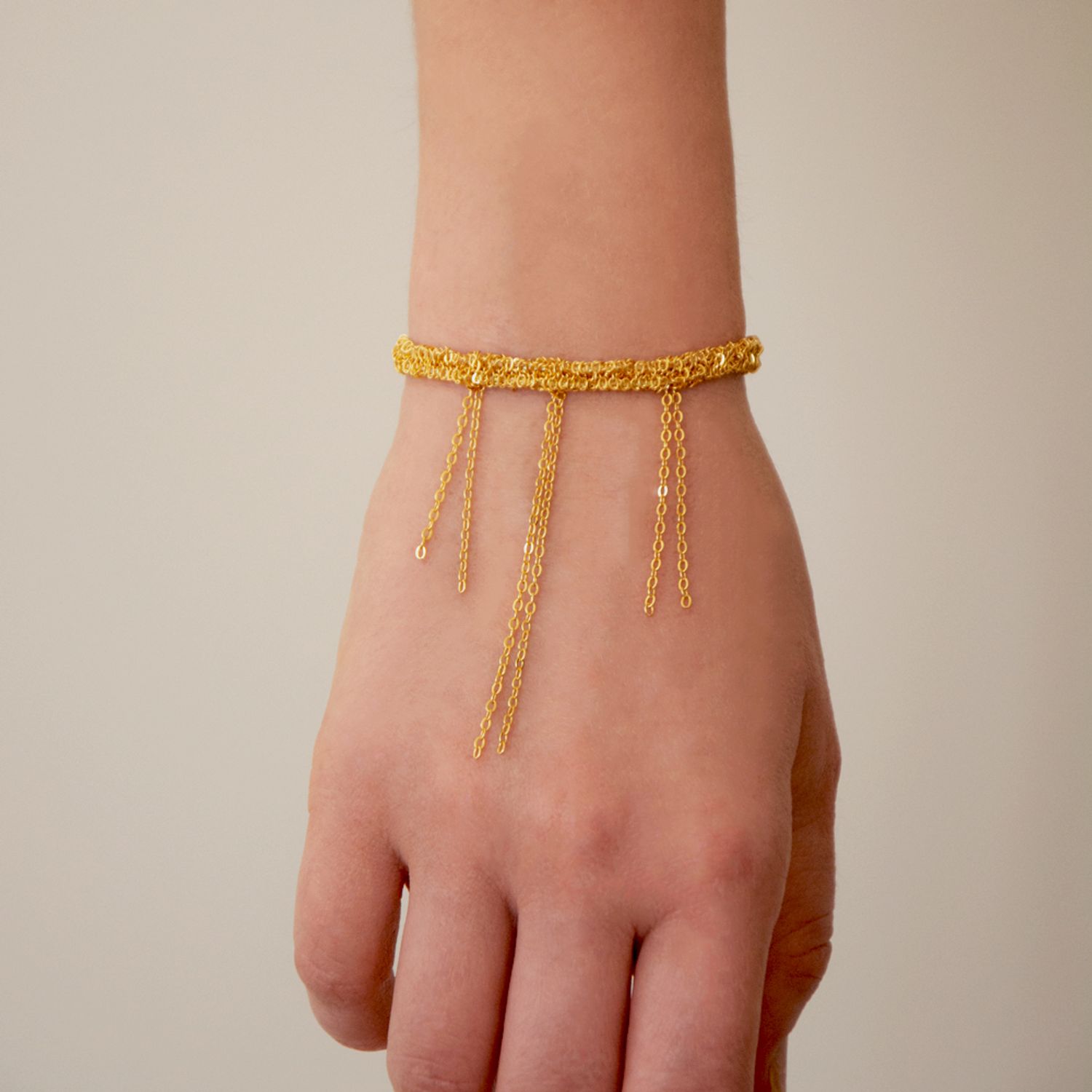 Плетенный браслет - Позолота