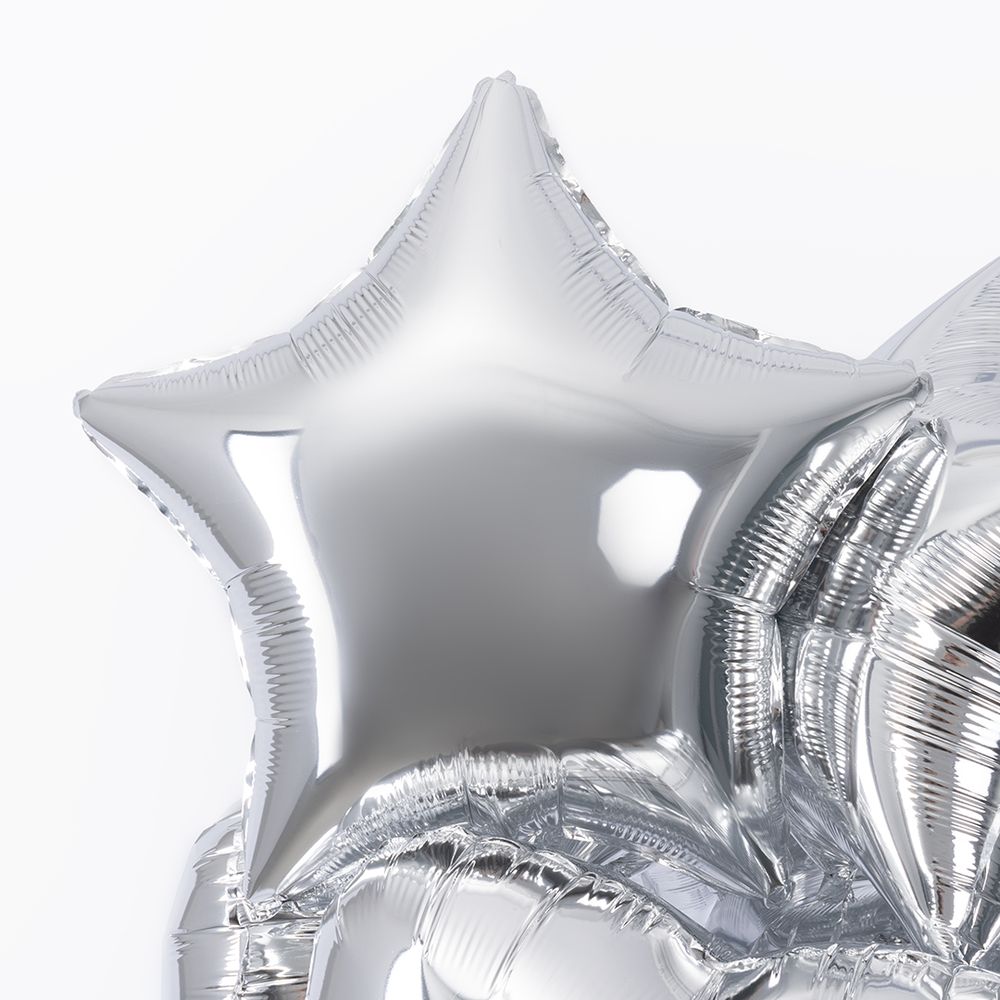 F Шар Звезда 18''/46 см, Серебро (БГ-15)  Изображение2