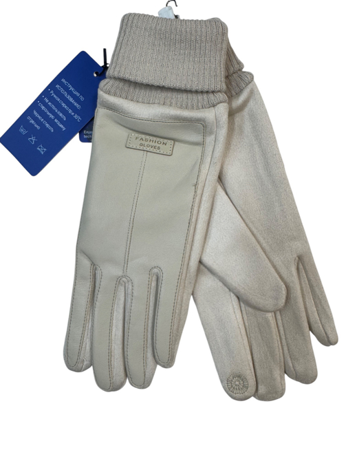 Перчатки. Женские. Материал верха: Эко кожа+ Спандекс. 12 шт в упаковке, разные цвета.