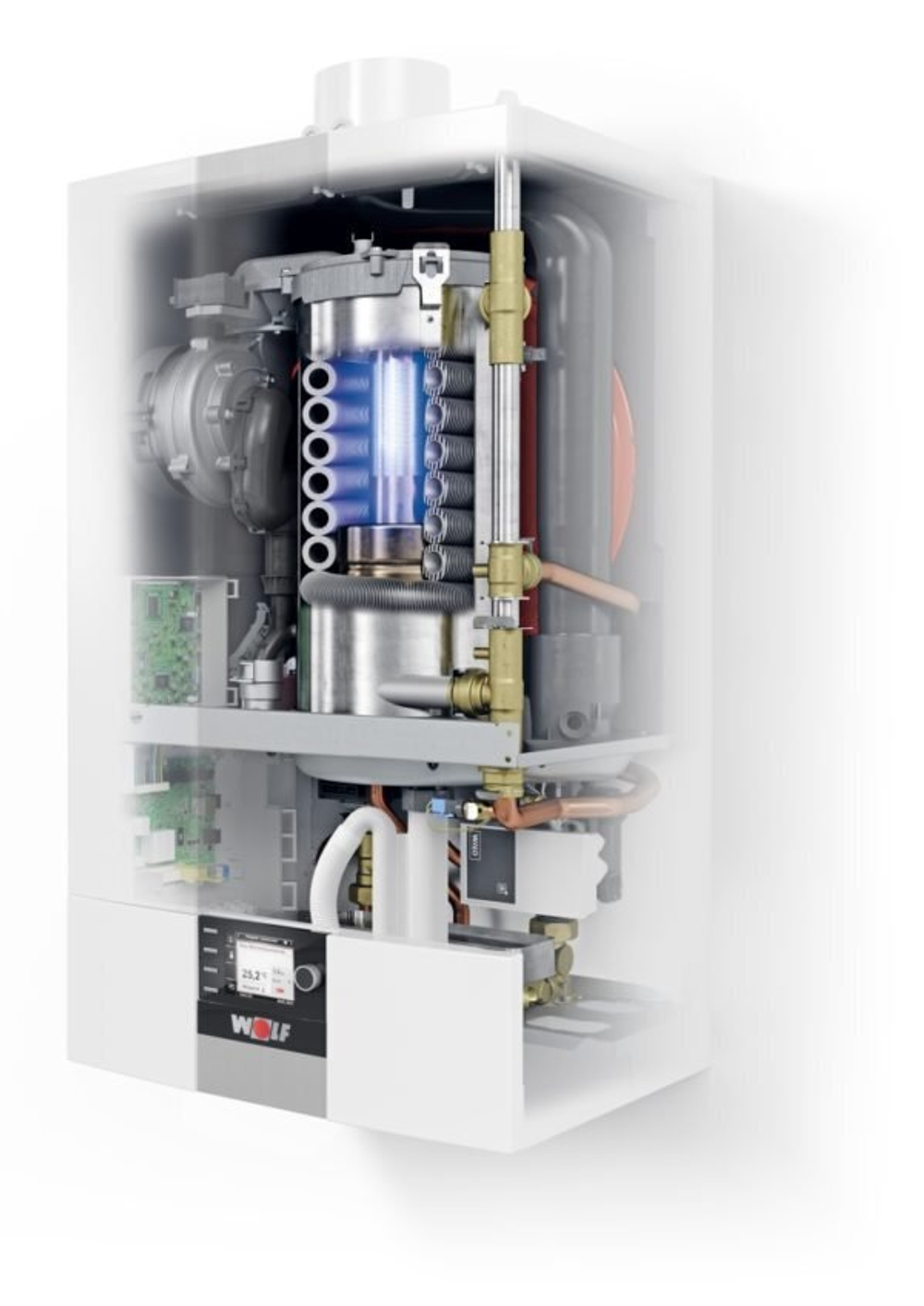 Настенный конденсационный газовый котел Wolf CGB-2-75