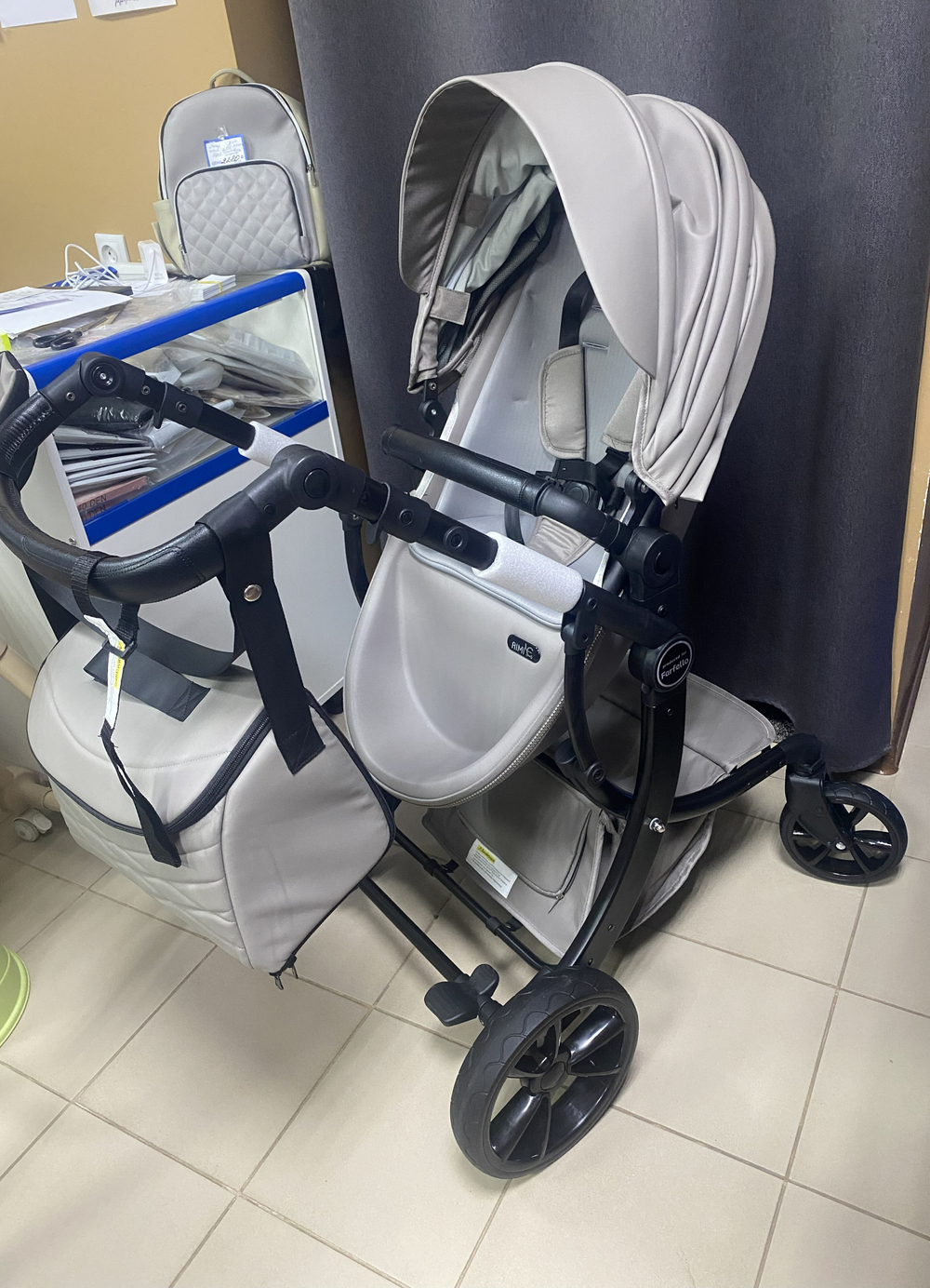 Коляска трансформер 3 в 1 "Aimile PRO" цвет латте