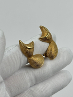 Клипсы с брашировкой Monet