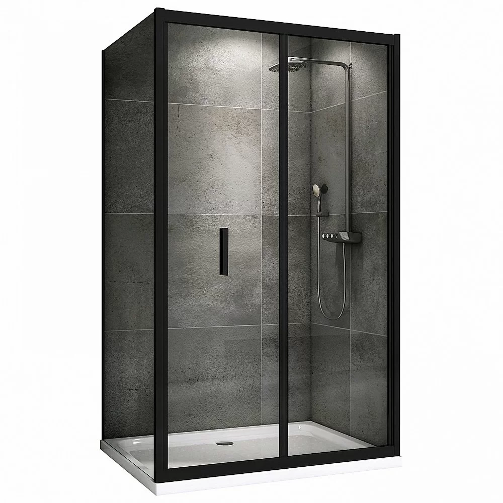 Душевой уголок ABBER Sonnenstrand AG07120B-S75B черный/прозрачный