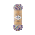 Пряжа "Superwash Artisan" 9003 Фиолетовый-розовый-белый