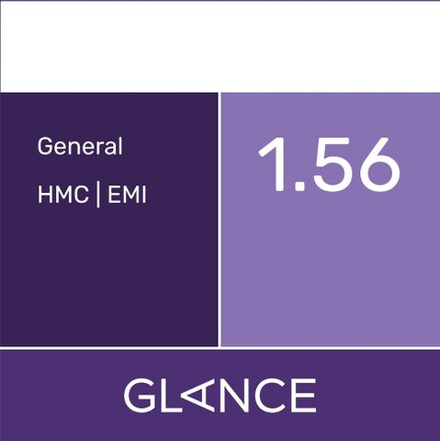 Линза для очков Glance 1.56 General HMC/EMI