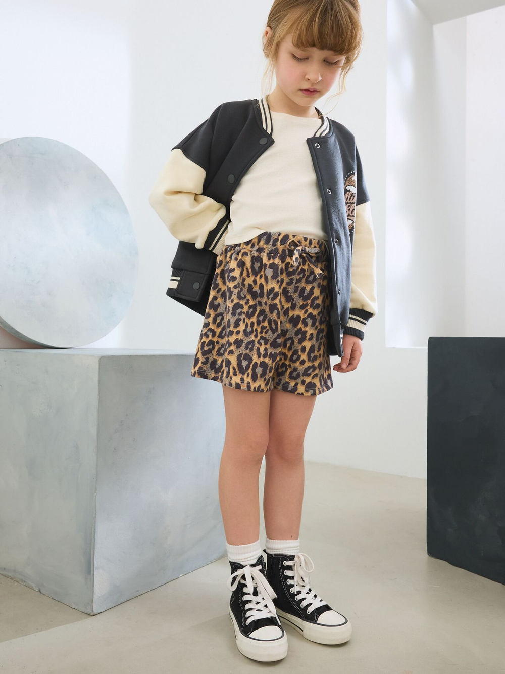 Шорты для девочки Next AH9-457, Коричневый