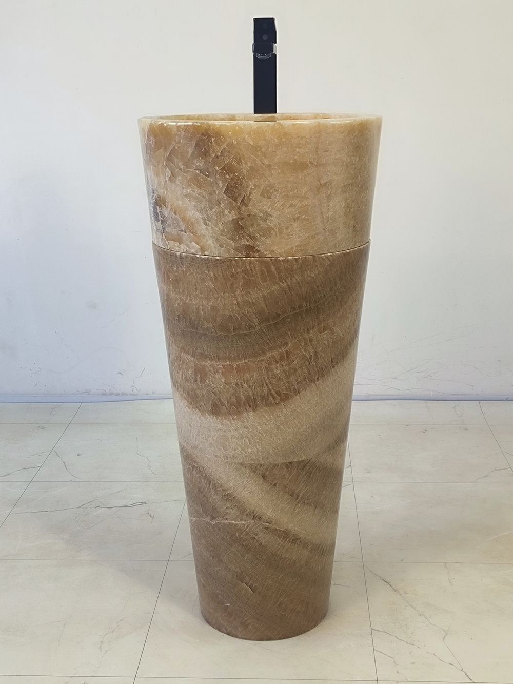 Раковина напольная из оникса Sunset ON-61348 (40*40*90)