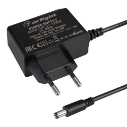 Блок питания ARDV-SP-12-12BW (12V, 1A, 12W) (Arlight, Адаптер, 5 лет) 049391
