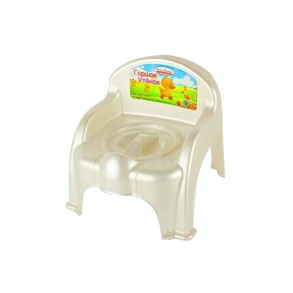 Горшок детский - стульчик "Утенок" с крышкой MIX, цвет в ассортименте РП-221