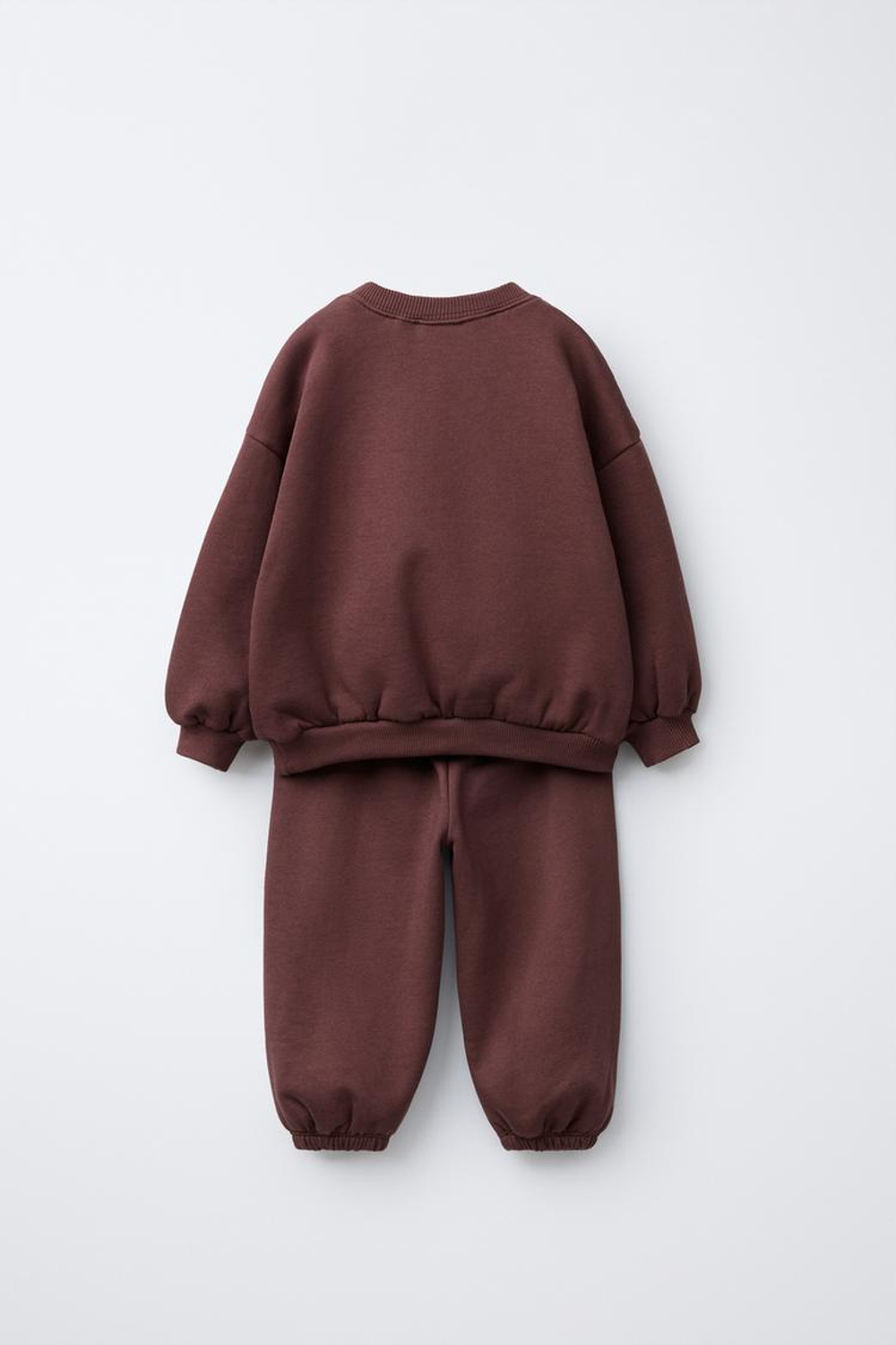 ZARA КОМПЛЕКТ ИЗ ТОЛСТОВКИ И ДЖОГГЕРОВ С ПРИНТОМ MICKEY MOUSE © DISNEY, БУРГУНДИ