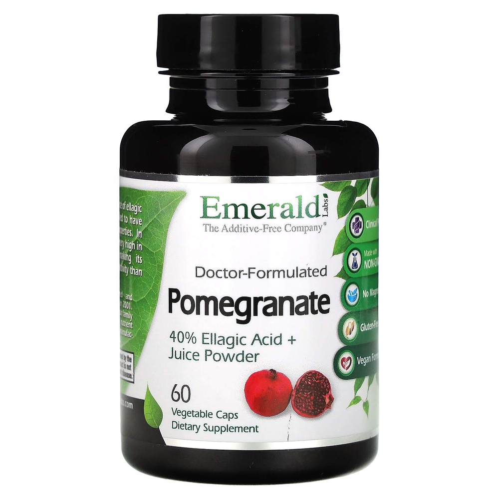 Emerald Laboratories, Гранат, 60 растительных капсул (725 мг в капсуле)
