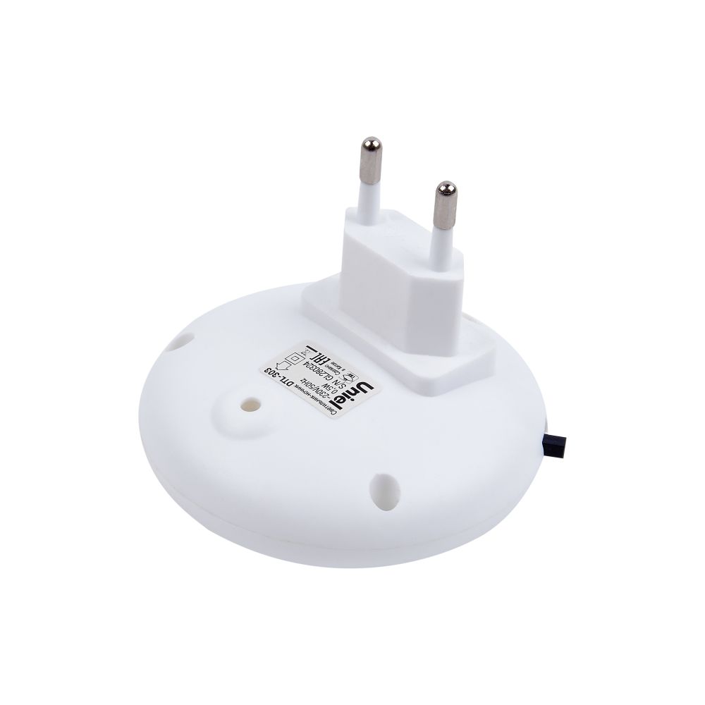 DTL-303-Круг-White-3Led-0.5W Светильник-ночник. Блистерная упаковка.