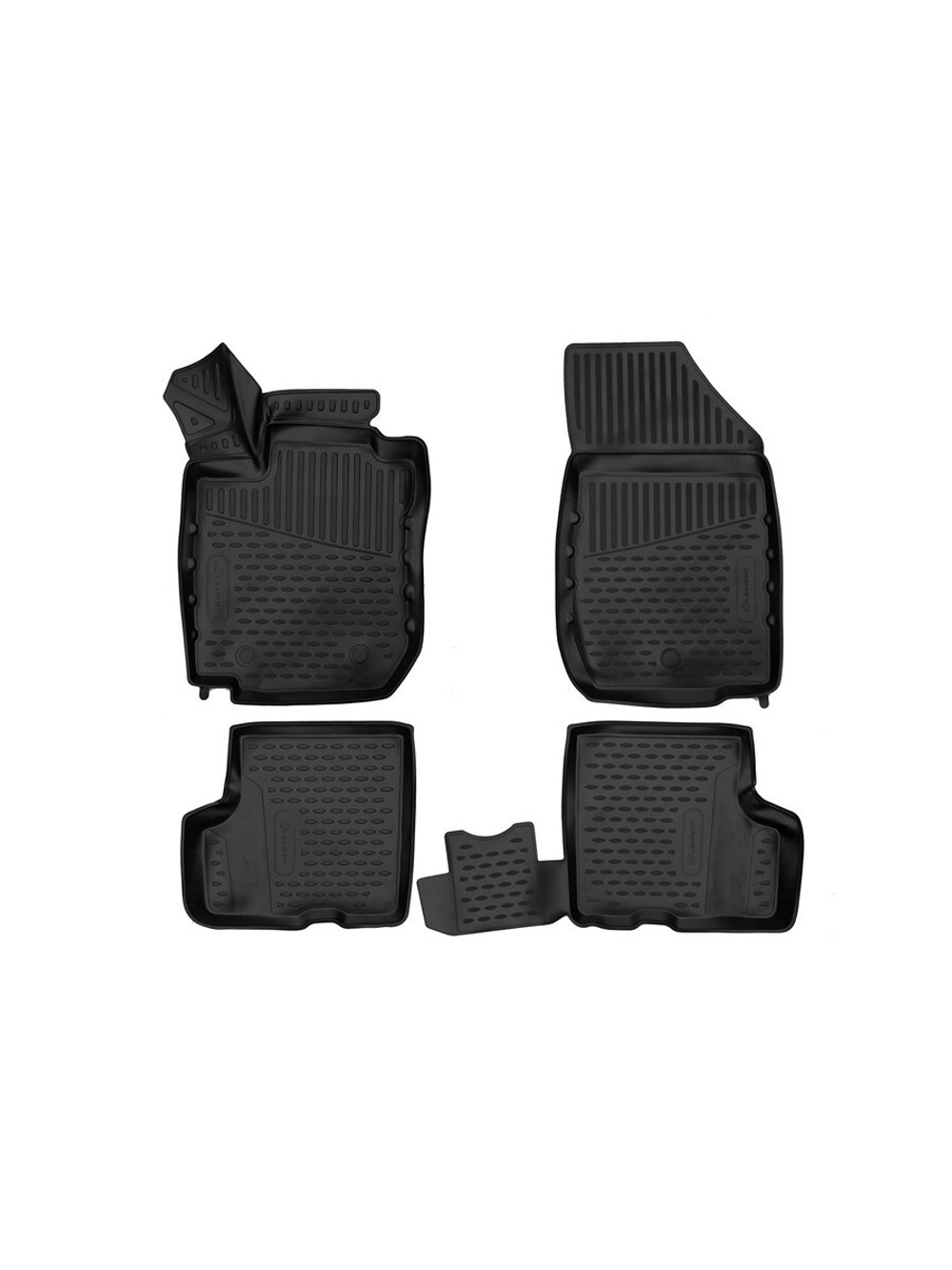 Коврики в салон для LADA (ВАЗ) Largus 2021-, 5 мест, 4шт. (полиуретан) ELEMENT3DA0N121210K