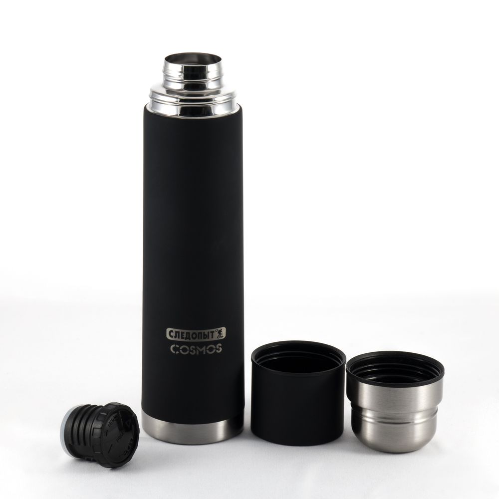 Термос "СЛЕДОПЫТ-COSMOS" с двойной крышкой, 1 л
