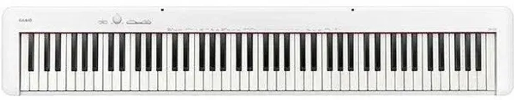 Casio CDP-S110WE Цифровое пианино, без подставки. 88 клавиш, 64 полифония, 10 тембров/ Габариты: 132,2(ш) х 23,2(г) х 9,9(в) см. Вес 10,5 кг.
