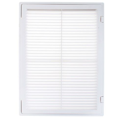 Решетка вентиляционная пластик, 300х400 мм, с дверцей, Event, 3040ДФ