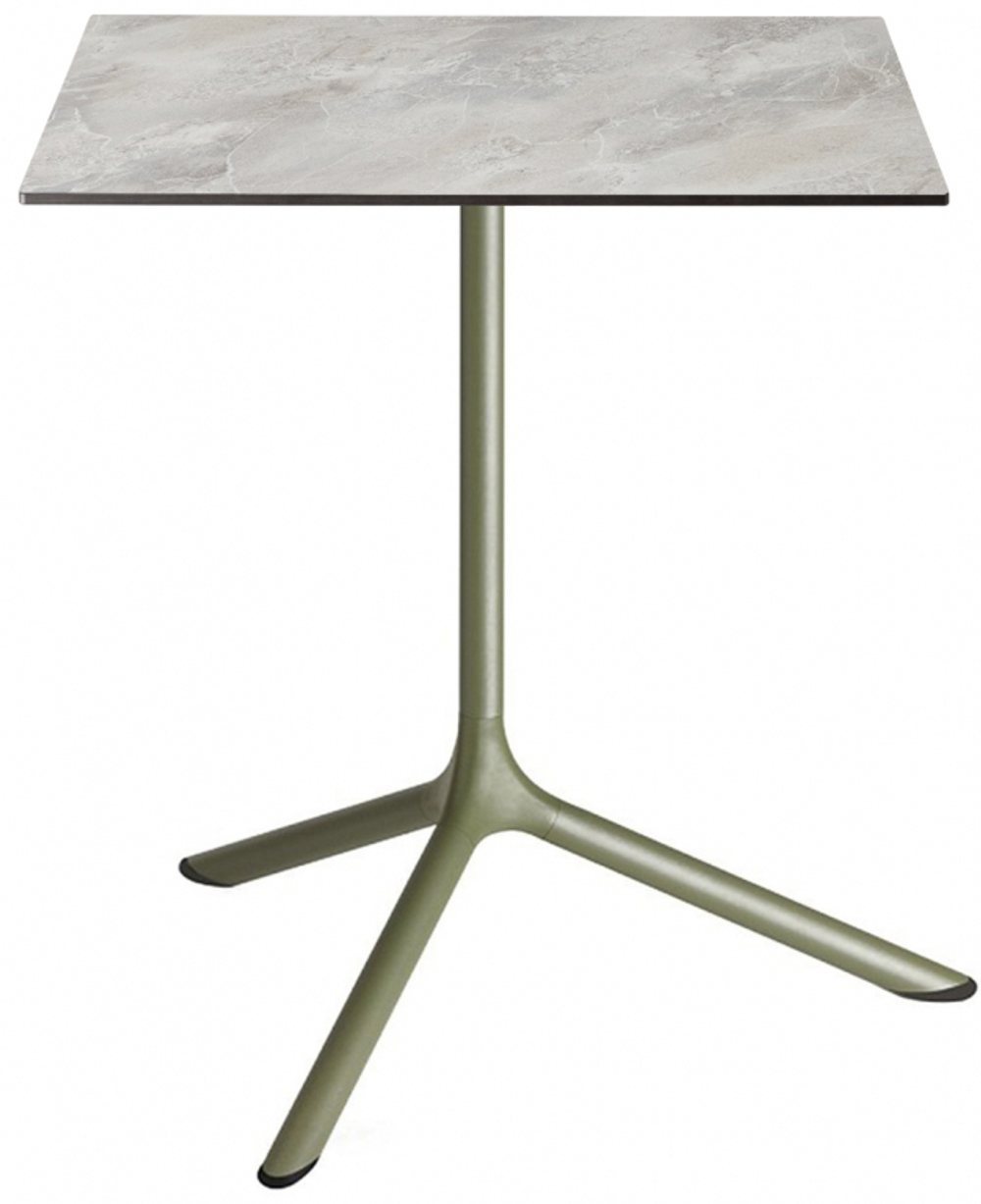 Стол ламинированный обеденный Scab Design Tripe Maxi, оливковый, каменный