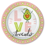 Набор бумажных тарелок 6шт 18см «Авокадо-1»