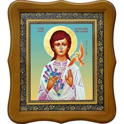 Вячеслав Крашенинников святой отрок. Икона на холсте.