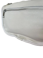 Сумка женская повседневная QOZA из натуральной кожи, белая