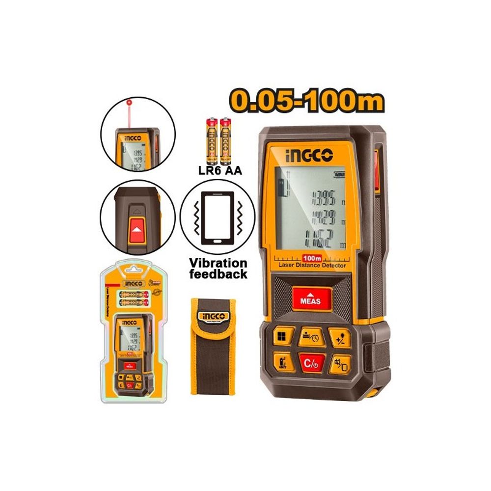 Лазерный дальномер INGCO HLDD1008 INDUSTRIAL 100 м