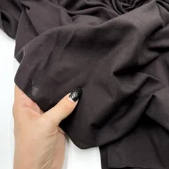 Хлопок кулирка шоколад 15*15 см