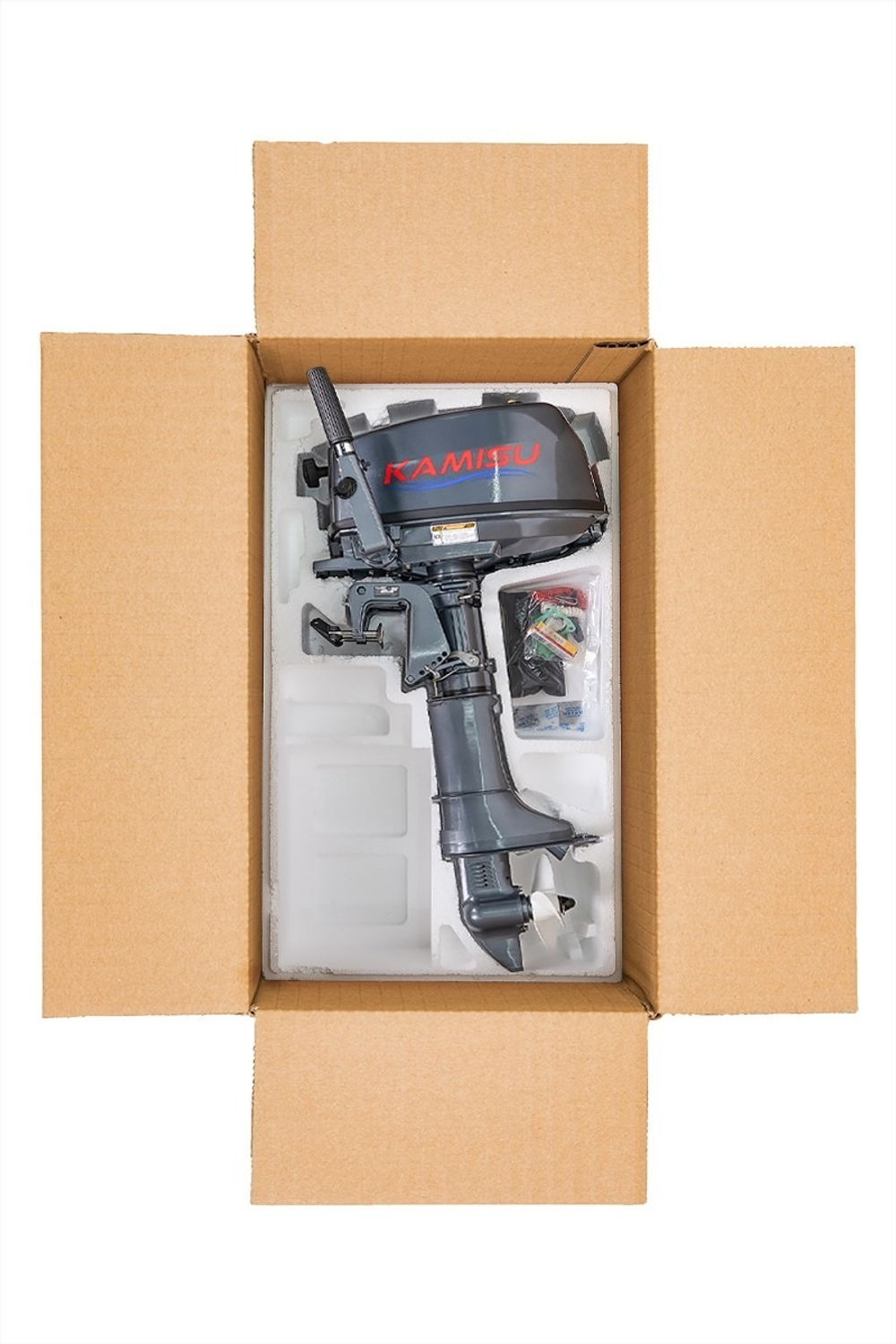 Лодочный мотор KAMISU T 6.8 BMS, 2-х тактный (USB+сч.моточасов)