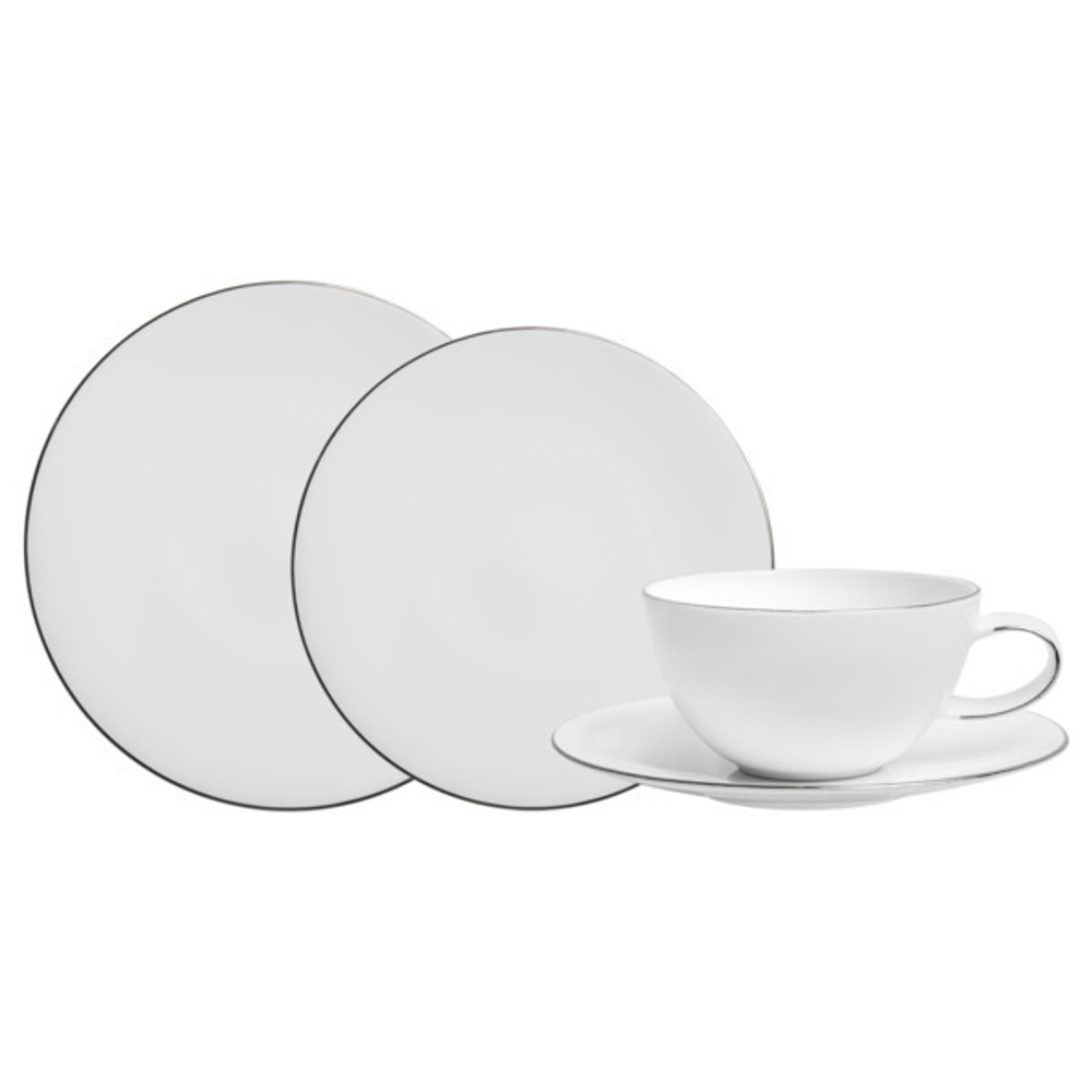 Сервиз чайно-столовый на 4 персоны 16 предметов Mix&Match Платиновый кант